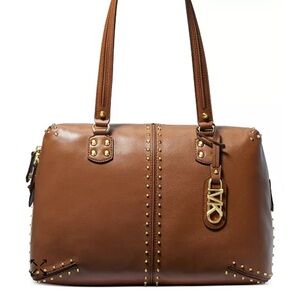 MICHAEL KORS Astor Large Studded Leather Bag